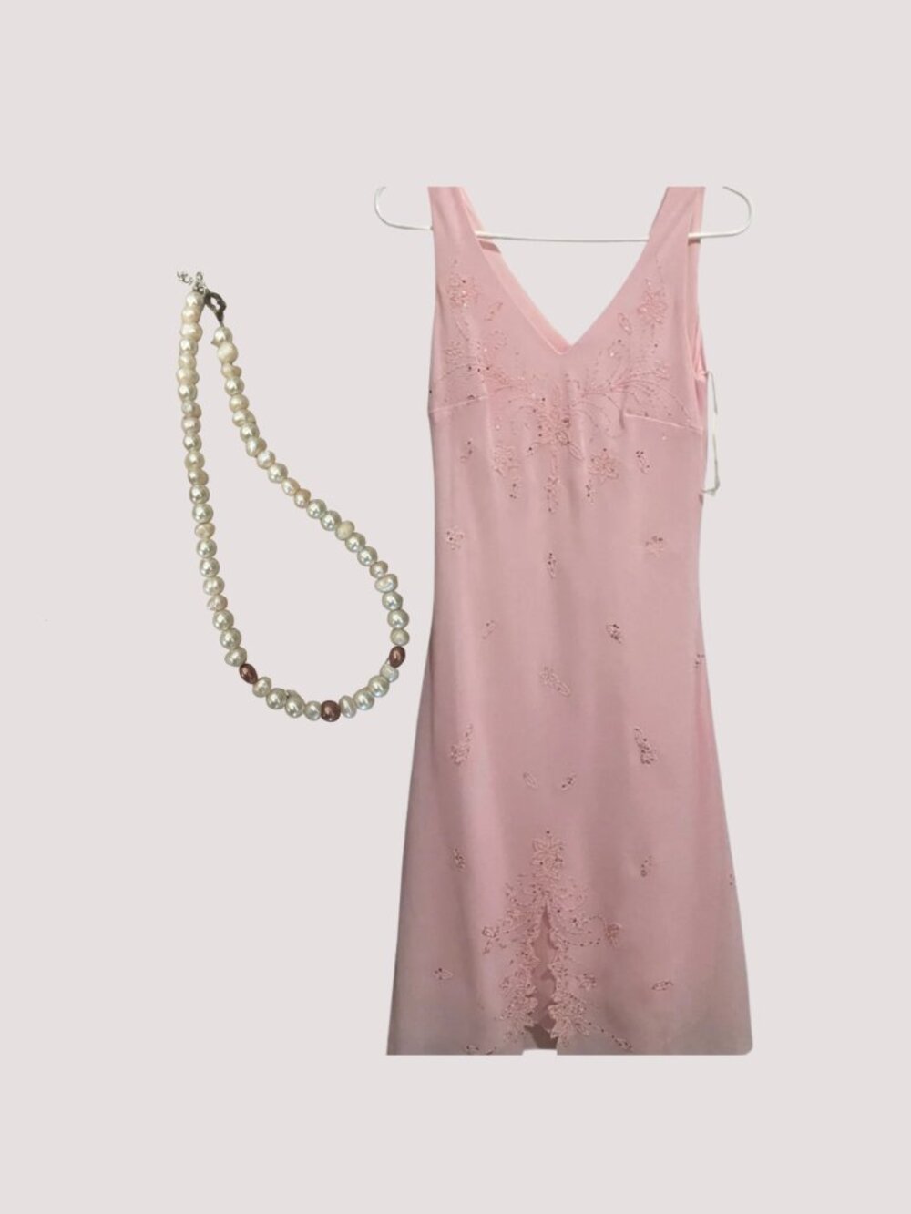 Elegant Pink Midi Dress